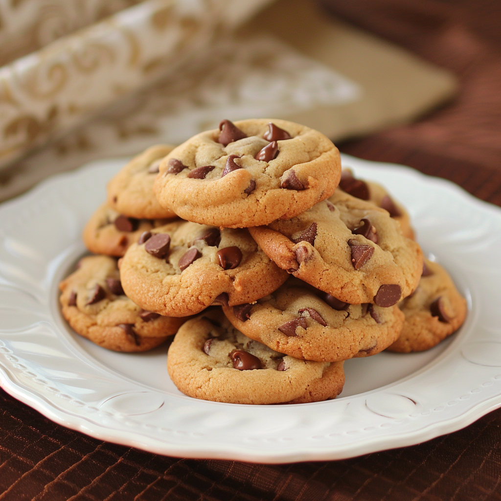 Nestle Toll House chocolate chip cookies with crispy edges and chewy center